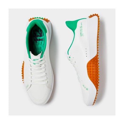 15⭐︎G/FORE G.112ホワイト/オレンジ スニーカー New Mens G/FORE G.112 GOLF SHOE GMF000067-SSHO SNOW/SHOCKING